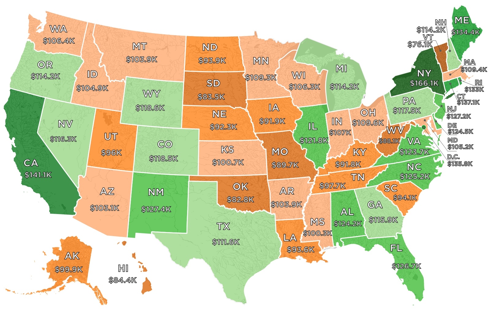 Visualizing How Much Do Financial Advisors Make In Every State