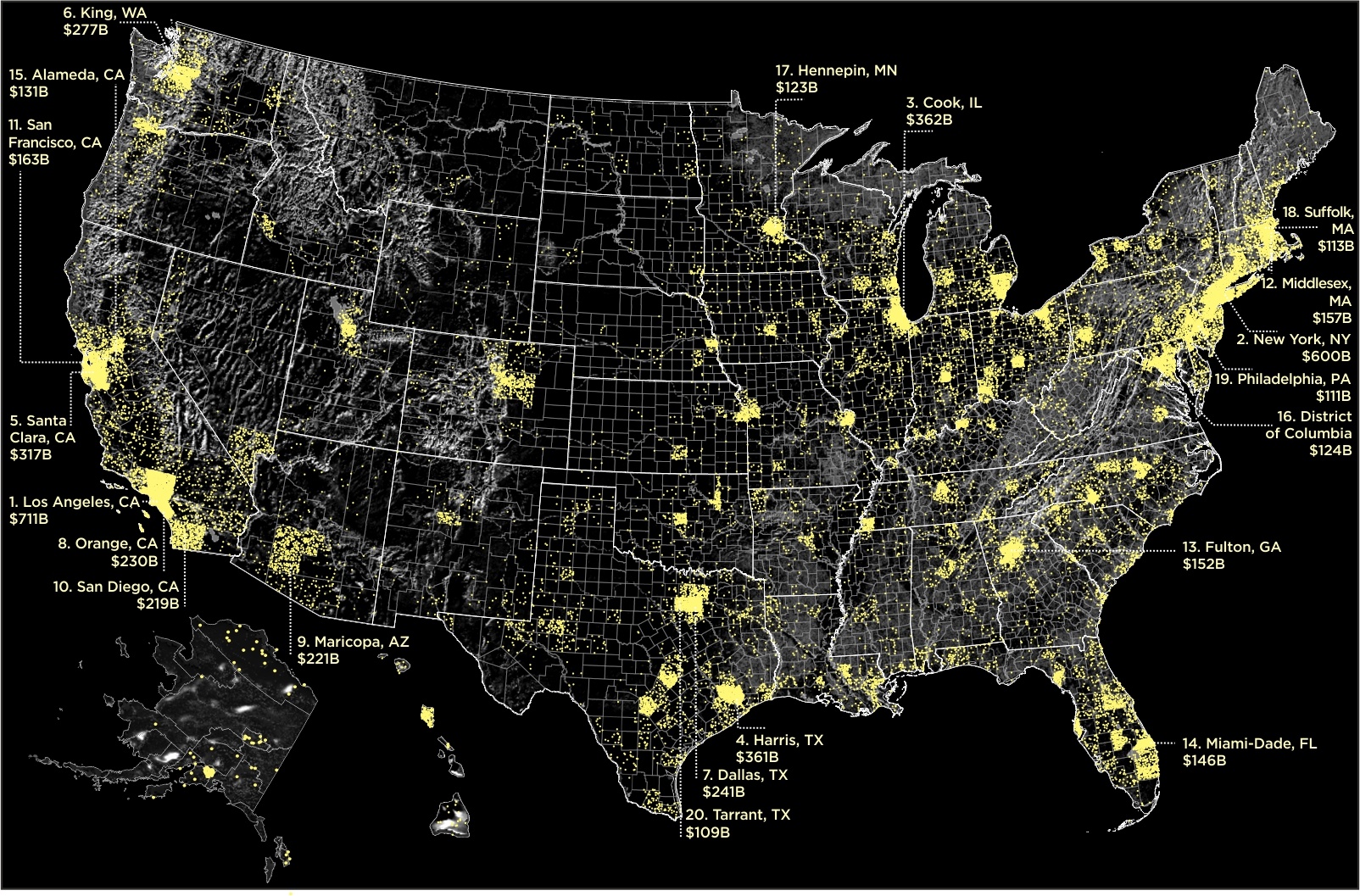 Visualizing America s Economic Activity Map