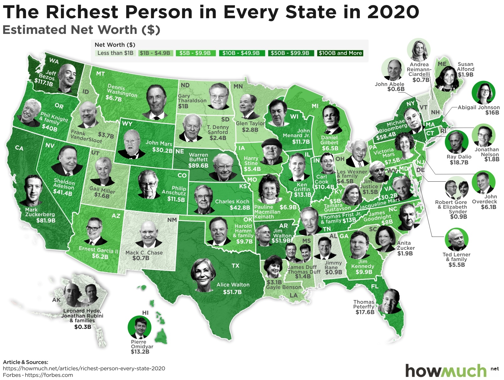 Here s The Wealthiest Person In Every State